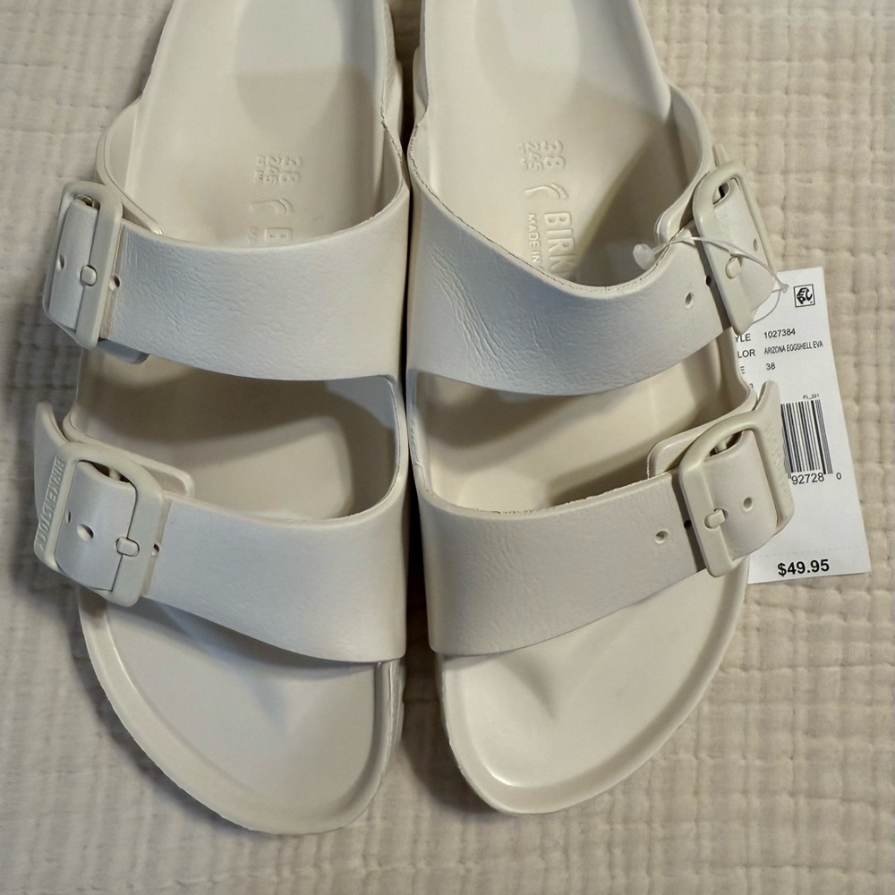 Women’s Birkenstock EVA Sandals Egg Shell size 38